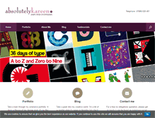 Tablet Screenshot of absolutelykareen.co.uk